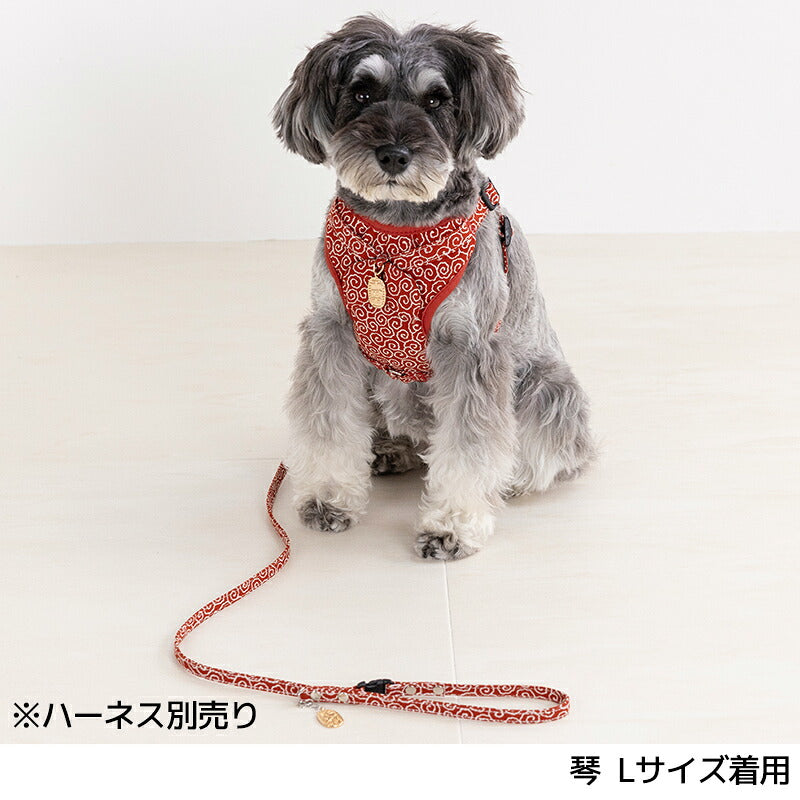 唐草小判リード S/M/L Amo.k 犬用