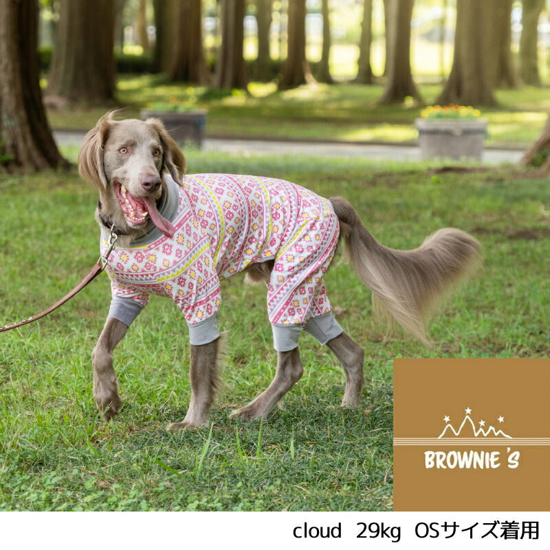 アクティブあったかロンパース S/M/L/XL/XXL/DXS/DS/DM/FBS/FBM/FBL/4L/5L/6L/OS/OM/OL BROWNIE'S-ブラウニーズ- 小型犬 大型犬 フレブル 犬服 ドッグウェア BR22AW br163713-1