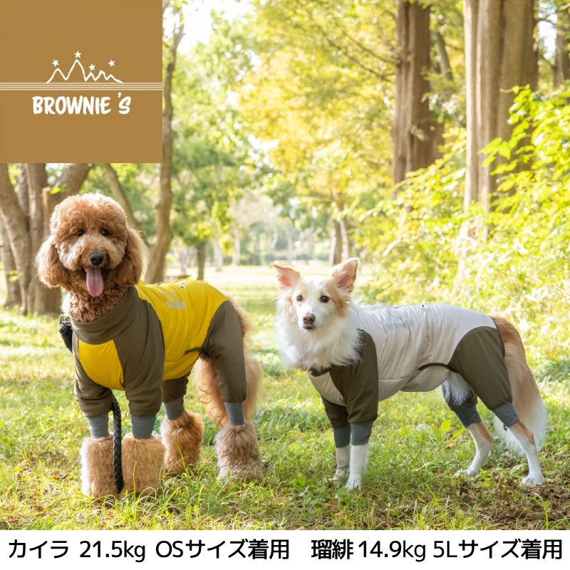 ツートンカラーあったか撥水アクロン アクティブロンパース S/M/L/XL/XXL/DXS/DS/DM/FBS/FBM/FBL/4L/5L/6L/OS/OM/OL BROWNIE'S-ブラウニーズ- 犬服 ドッグウェア 小型犬 ダックス フレブル 中大型犬 BR24AW br241766