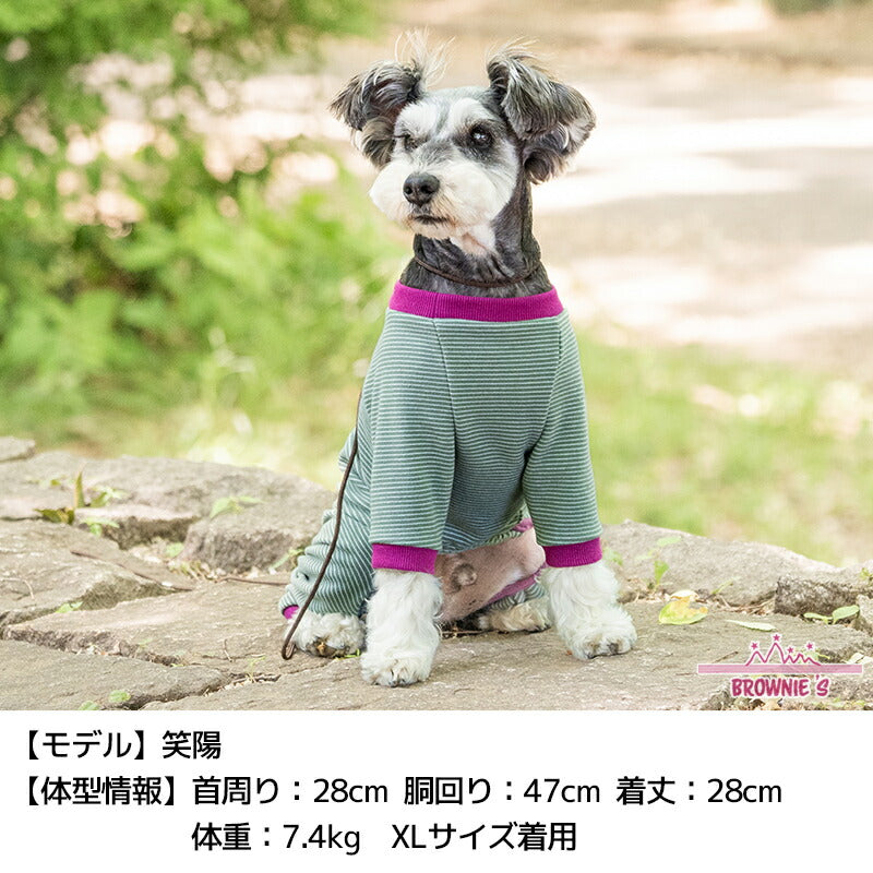 ツートンカラーロンパース S/M/L/XL/XXL/DXS/DS/DM/4L/5L/6L/OS/OM/OL BROWNIE'S-ブラウニーズ- 犬服 ドッグウェア 小型犬 ダックス 中大型犬 BR24AW br241770
