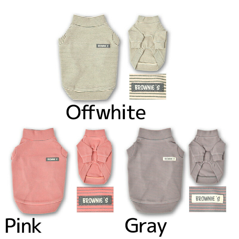 ボーダーストレッチトレーナー S/M/L/XL/XXL BROWNIE'S-ブラウニーズ- 犬服 ドッグウェア 小型犬 BR24AW br241773