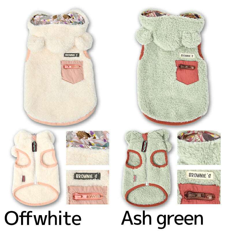 くまさんに変身ボアパーカ BROWNIE'S -ブラウニーズ- S/M/L/XL(2L)/XXL(3L) BR24AW br122535-1