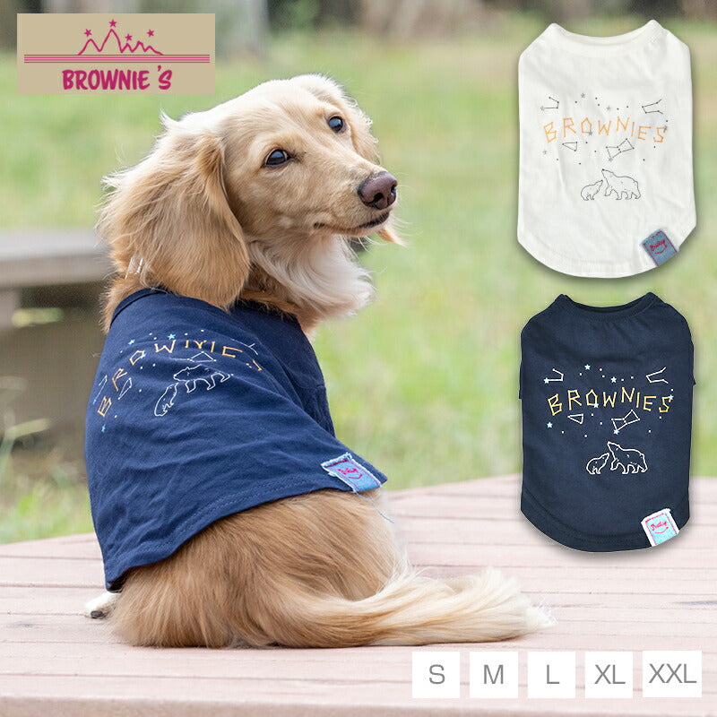 スターサインTシャツ S/M/L/XL/XXL BROWNIE'S-ブラウニーズ- 犬服