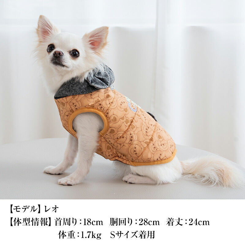 デニムフードアウター XS/S/M/L/XL/XXL/DXS/DS/DM CRAZYBOO -クレイジーブー- 犬服 ドッグウェア CB24AW アルわん優待 cb241081