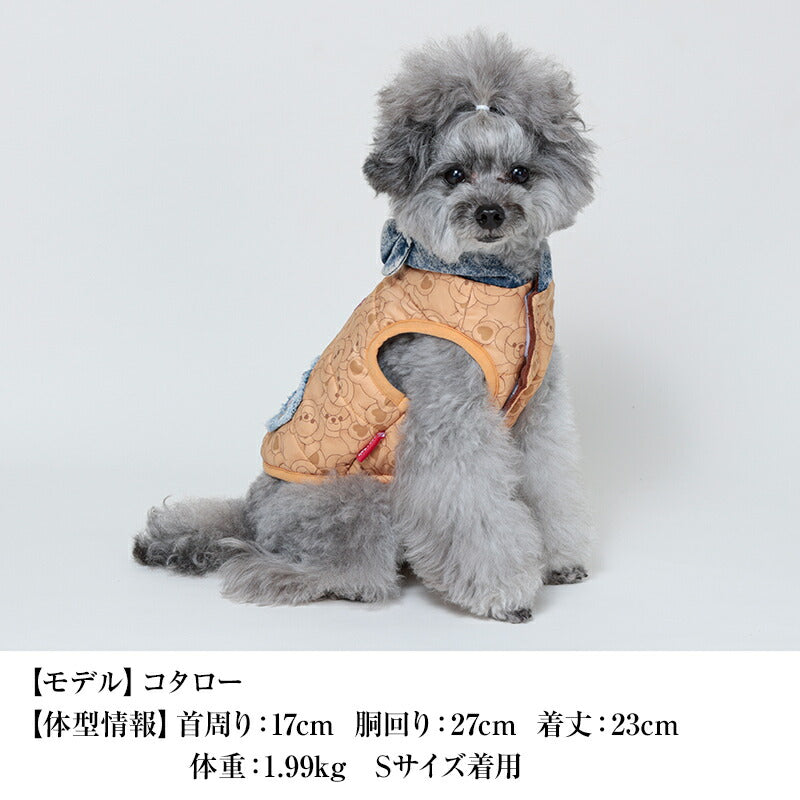 デニムフードアウター XS/S/M/L/XL/XXL/DXS/DS/DM CRAZYBOO -クレイジーブー- 犬服 ドッグウェア CB24AW アルわん優待 cb241081