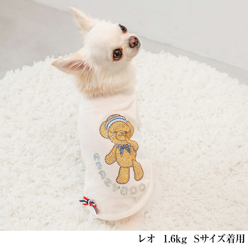 キラキラマリンベアタンク XS/S/M/L/XL/XXL/DXS/DS/DM CRAZYBOO -クレイジーブー- 犬服 ドッグウェア CB25SS cb251100