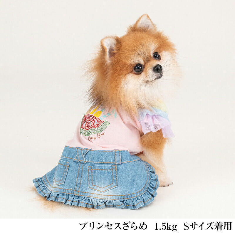 キラキラトロピカルワンピ XS/S/M/L/XL CRAZYBOO -クレイジーブー- 犬服 ドッグウェア CB25SS cb251110