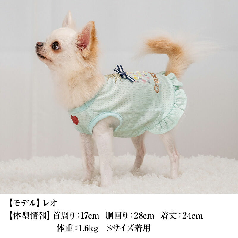 パインフリルタンク XS/S/M/L/XL/XXL/DXS/DS/DM CRAZYBOO -クレイジーブー- 犬服 ドッグウェア CB25SS cb251112