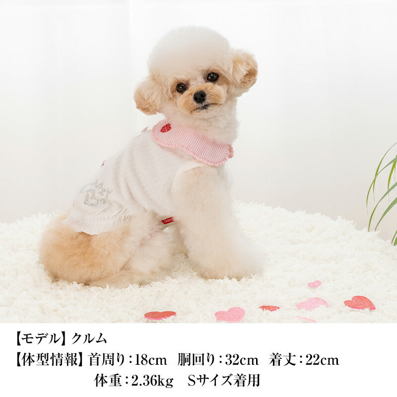 丸襟シャーリングタンク XS/S/M/L/XL/XXL/DXS/DS/DM CRAZYBOO -クレイジーブー- 犬服 ドッグウェア CB25SS cb251115