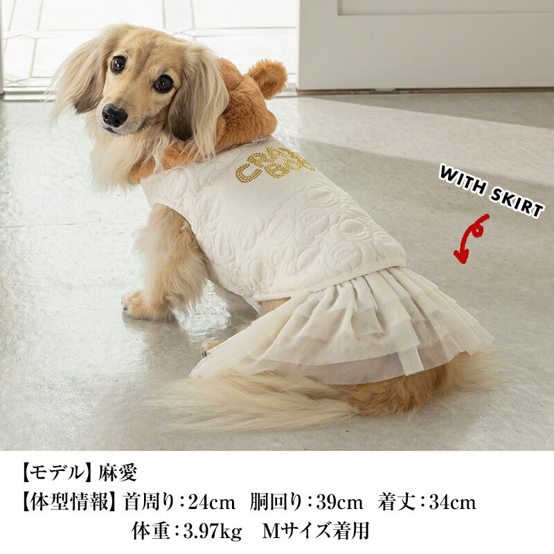 くま耳キルトアウター XS/S/M/L/XL/XXL/DXS/DS/DM CRAZYBOO -クレイジーブー- 犬服 ドッグウェア CB25AW cb251126