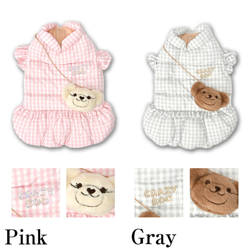 袖フリルチャーム付きアウター XS/S/M/L/XL/XXL/DXS/DS/DM CRAZYBOO -クレイジーブー- 犬服 ドッグウェア CB25AW cb251128