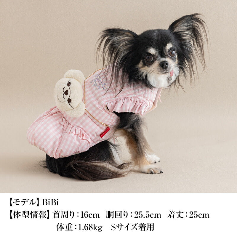 袖フリルチャーム付きアウター XS/S/M/L/XL/XXL/DXS/DS/DM CRAZYBOO -クレイジーブー- 犬服 ドッグウェア CB25AW cb251128