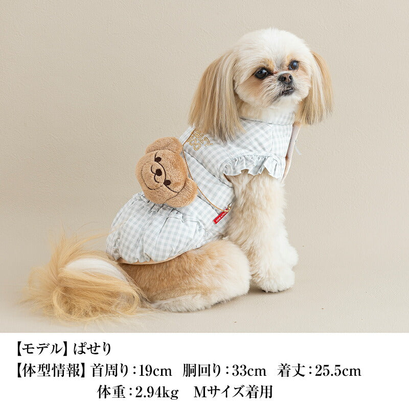 袖フリルチャーム付きアウター XS/S/M/L/XL/XXL/DXS/DS/DM CRAZYBOO -クレイジーブー- 犬服 ドッグウェア CB25AW cb251128