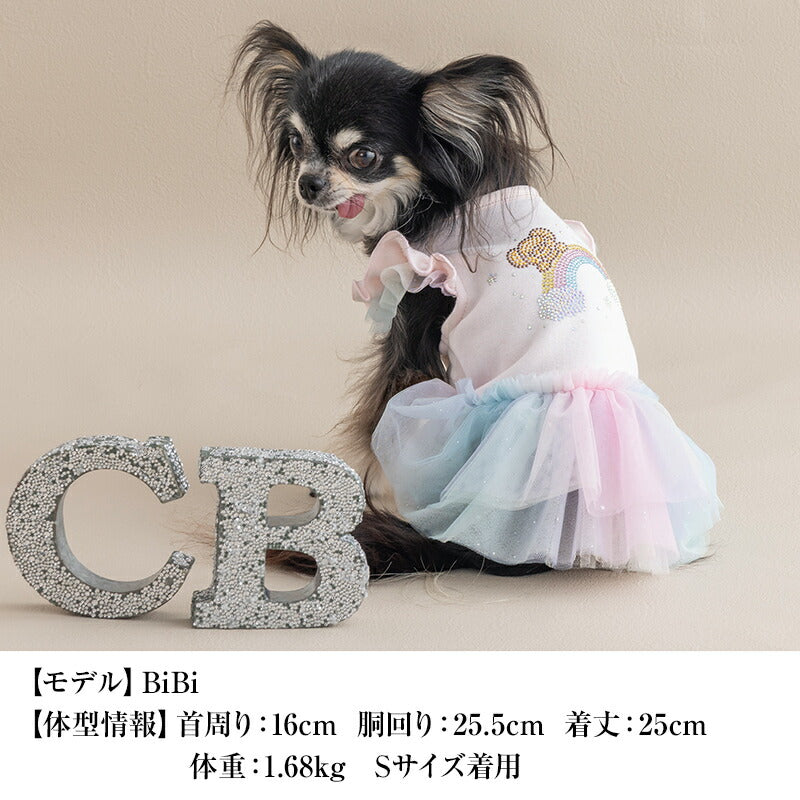 パステルチュールワンピ XS/S/M/L/XL CRAZYBOO -クレイジーブー- 犬服 ドッグウェア CB25AW cb251138