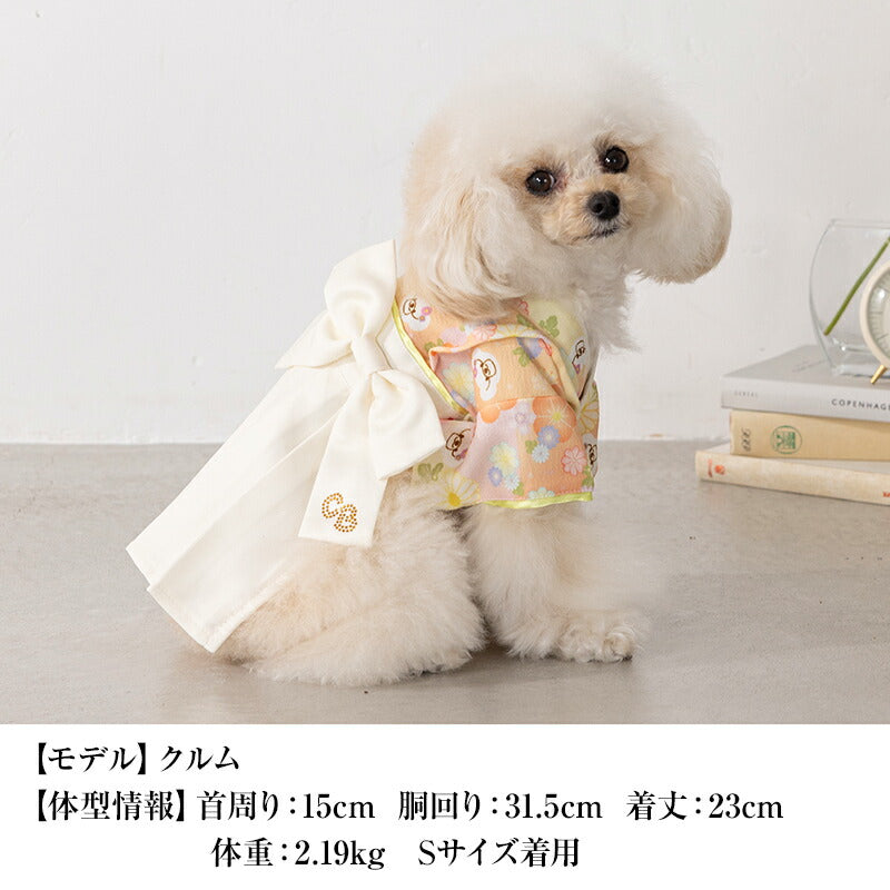 サイドリボン袴 XS/S/M/L/XL/XXL/DXS/DS/DM CRAZYBOO -クレイジーブー- 犬服 ドッグウェア CB25AW cb251141