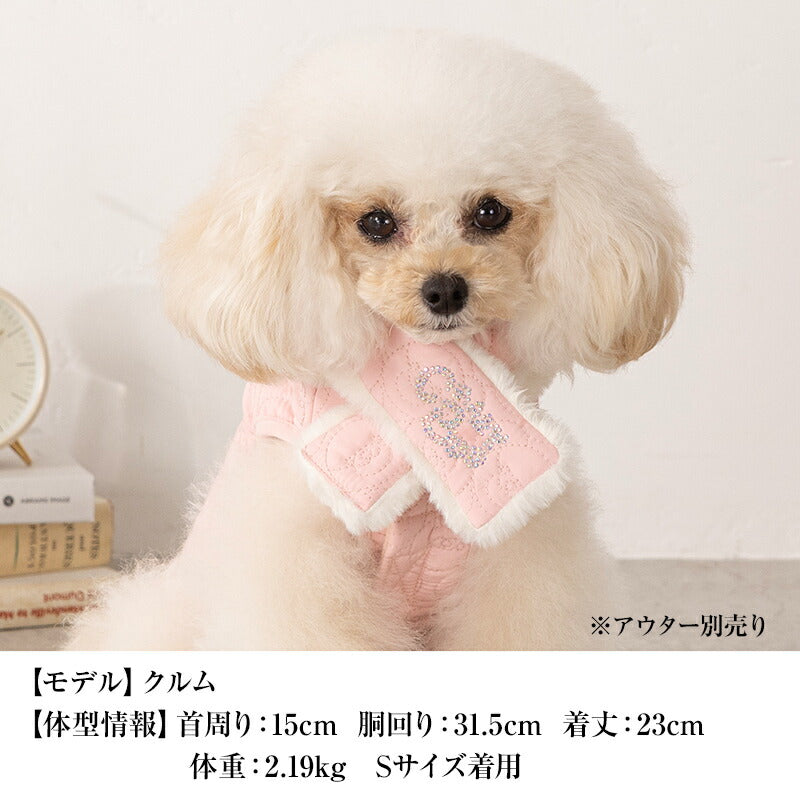 キルトボアマフラー S/M/L CRAZYBOO -クレイジーブー- 犬服 ドッグウェア CB25AW cb252143
