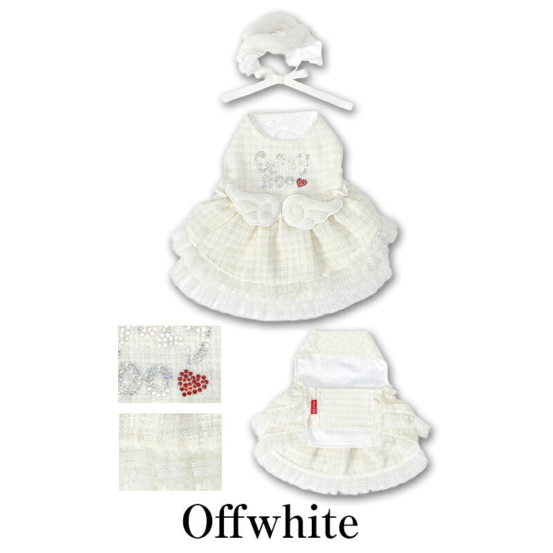 【公式通販限定】エンジェルワンピ XS/S/M/L/XL CRAZYBOO -クレイジーブー- 犬服 ドッグウェア ハロウィン CB25AW cb251156