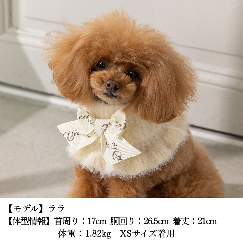 フリルニットマフラー S/M/L CRAZYBOO -クレイジーブー- 犬服 ドッグウェア CB25AW cb252159