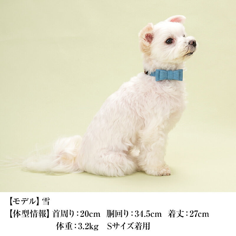 CRAZYBOO / クレイジーブー デニムカラー 首輪 S / M / Lサイズ ネイビー/ブルー 犬服 / 犬の服 / ドッグウェア