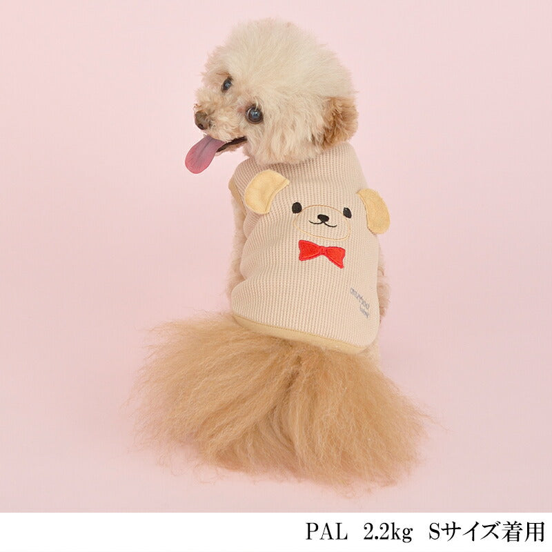 くま耳BABYタンクトップ 2XS/XS/S/M CRAZYBOO Baby(クレイジーブー ベビー) 子犬用 パピー 犬服 トイプードル チワワ ポメラニアン CBbaby21AW cb151881-1