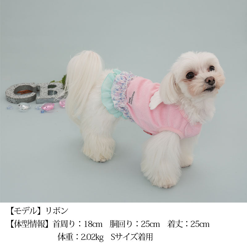 BABYエンジェルタンク 2XS/XS/S/M CRAZYBOO Baby(クレイジーブー ベビー) 子犬用 パピー 犬服 トイプードル チワワ ポメラニアン CBbaby22AW cb161994-1