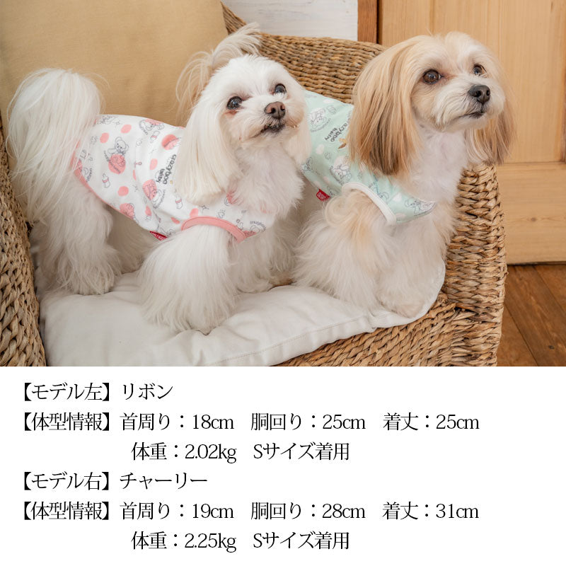 BABYくまちゃんベロアタンク 2XS/XS/S/M CRAZYBOO Baby(クレイジーブー ベビー) 子犬用 パピー 犬服 トイプードル チワワ ポメラニアン CBbaby22AW cb161998-1