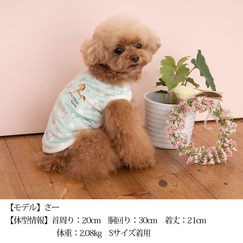 BABYくまちゃんベロアタンク 2XS/XS/S/M CRAZYBOO Baby(クレイジーブー ベビー) 子犬用 パピー 犬服 トイプードル チワワ ポメラニアン CBbaby22AW cb161998-1