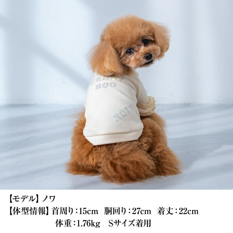 小さいラインストーンお名前入れサービス CRAZYBOO -クレイジーブー- 犬服 ドッグウェア ペット服 名入れ CB26SS cb000002