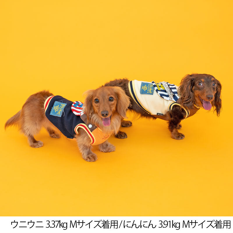アメリカンバッグ柄タンク XS/S/M/L/XL/XXL/DS/DM/DL/FBM D's Chat-ディーズチャット- 犬服 ドッグウェア 小型犬 ダックス フレブル DS22AW ds161141-1