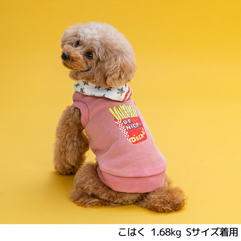 ポテトプリントパーカ XS/S/M/L/XL/XXL/DXS/DS/DM/DL/FBS/FBM/FBL D's Chat-ディーズチャット- 犬服 小型犬 ダックス フレブル ドッグウェア DS25AW ds251285