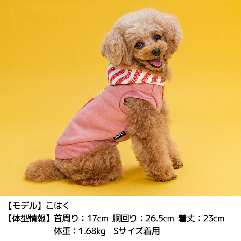 ポテトプリントパーカ XS/S/M/L/XL/XXL/DXS/DS/DM/DL/FBS/FBM/FBL D's Chat-ディーズチャット- 犬服 小型犬 ダックス フレブル ドッグウェア DS25AW ds251285