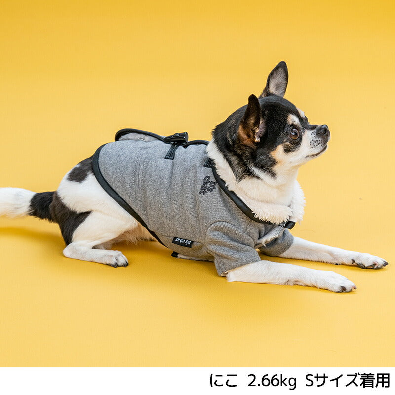 ダッフルボタンボアアウター XS/S/M/L/XL/XXL/DXS/DS/DM/DL/FBS/FBM/FBL D's Chat-ディーズチャット- 犬服 小型犬 ダックス フレブル ドッグウェア DS25AW ds251289