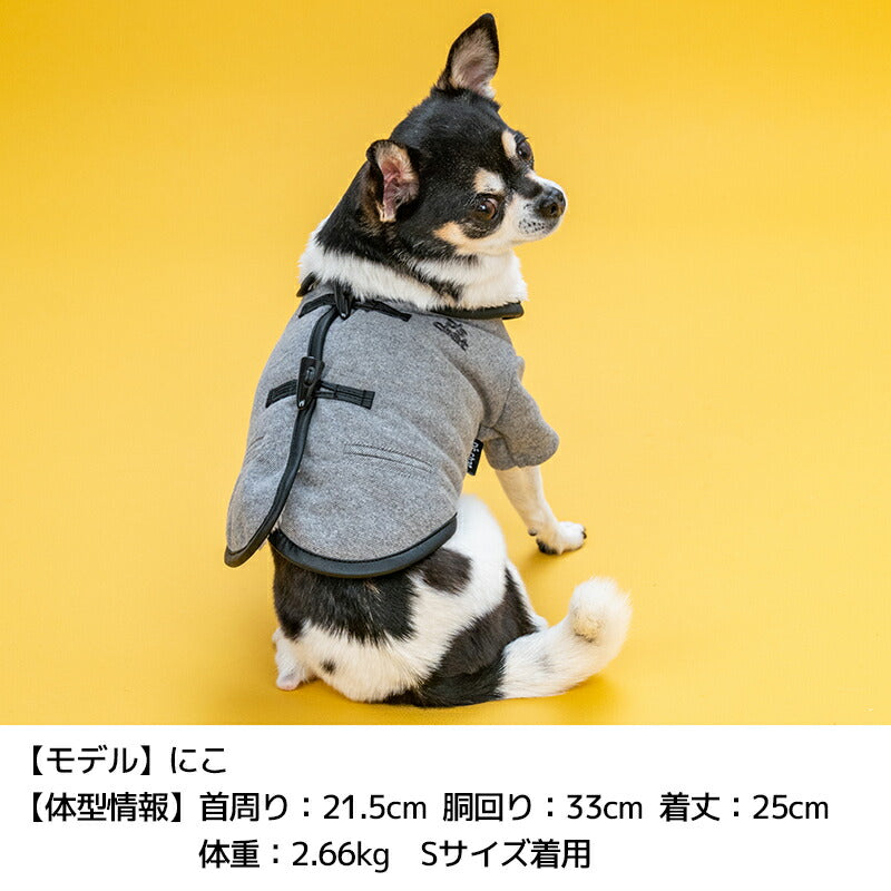 ダッフルボタンボアアウター XS/S/M/L/XL/XXL/DXS/DS/DM/DL/FBS/FBM/FBL D's Chat-ディーズチャット- 犬服 小型犬 ダックス フレブル ドッグウェア DS25AW ds251289