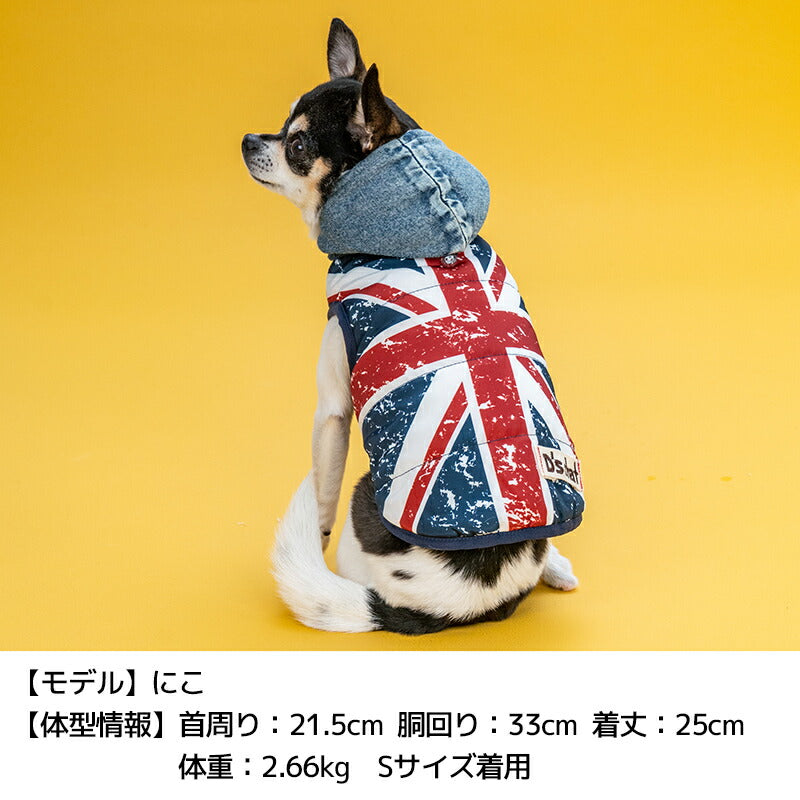 ユニオンジャックアウター XS/S/M/L/XL/XXL/DXS/DS/DM/DL/FBS/FBM/FBL D's Chat-ディーズチャット- 犬服 小型犬 ダックス フレブル ドッグウェア DS25AW ds251291