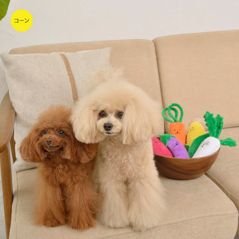 ハッピーお野菜フレンズ コーンパイセン Solgra TOY -ソルグラ トイ- 犬用おもちゃ ドッグトイ トイプードル チワワ ポメラニアン SO21SS