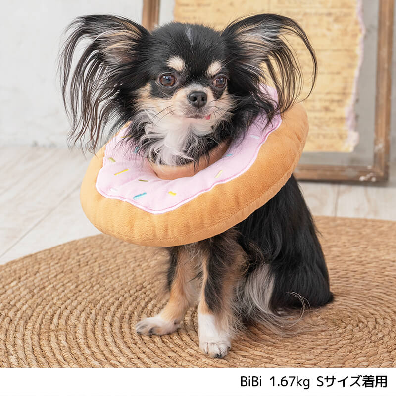 ペリーブカラークッション(ドーナツ) S/M/L Solgra-ソルグラ- 犬用 エリザベスカラー代わり トイプードル チワワ ポメラニアン SO22SS so169110-1