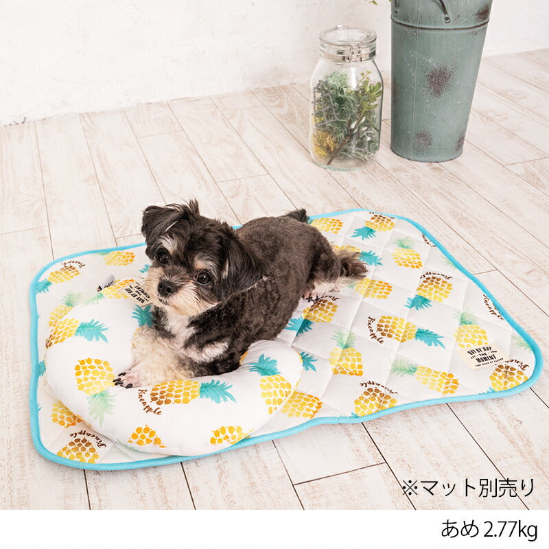クールピロー M/L Solgra-ソルグラ- 犬用 パイン チェック クールベッド アゴ置きまくら 接触冷感 ひんやり トイプードル チワワ ポメラニアン SO23SS so237227-1