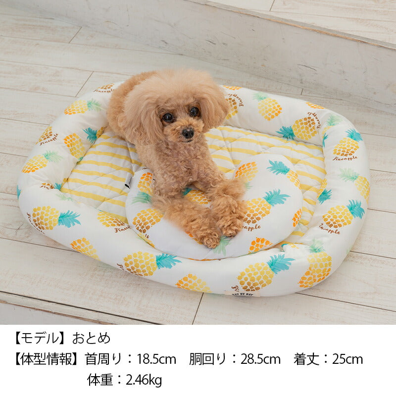 クールピロー M/L Solgra-ソルグラ- 犬用 パイン チェック クールベッド アゴ置きまくら 接触冷感 ひんやり トイプードル チワワ ポメラニアン SO23SS so237227-1