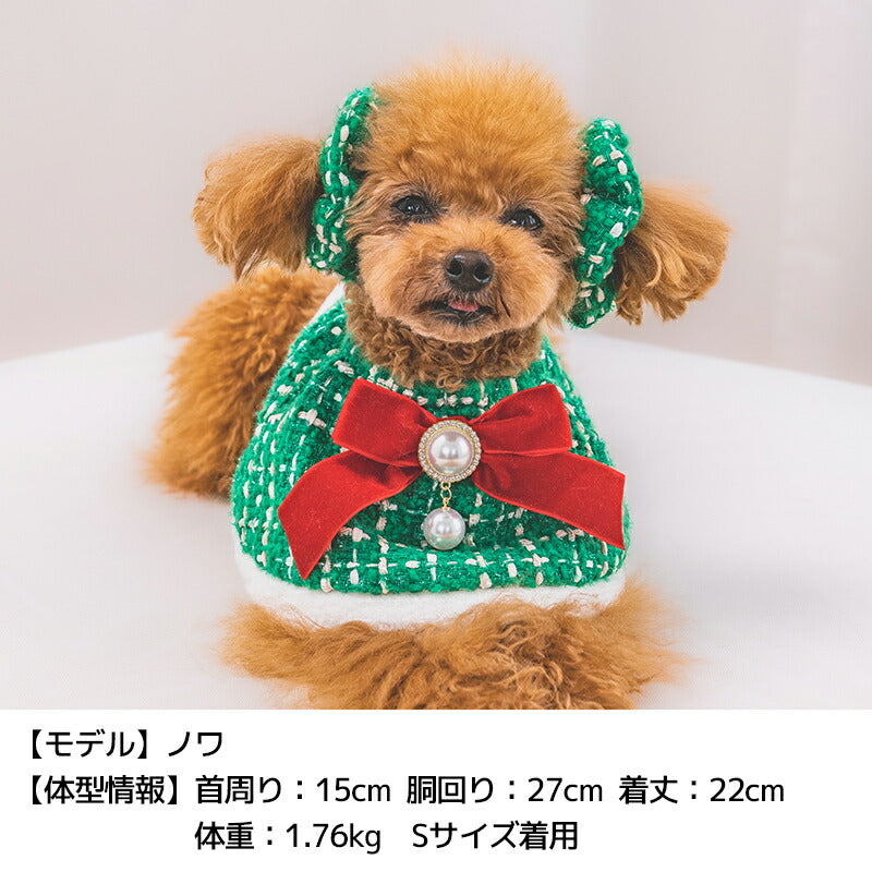 【公式通販限定】ツイードクリスマススタイ S/M/L SOLGRA -ソルグラ- 犬用 コスプレ クリスマス SO25AW so252647