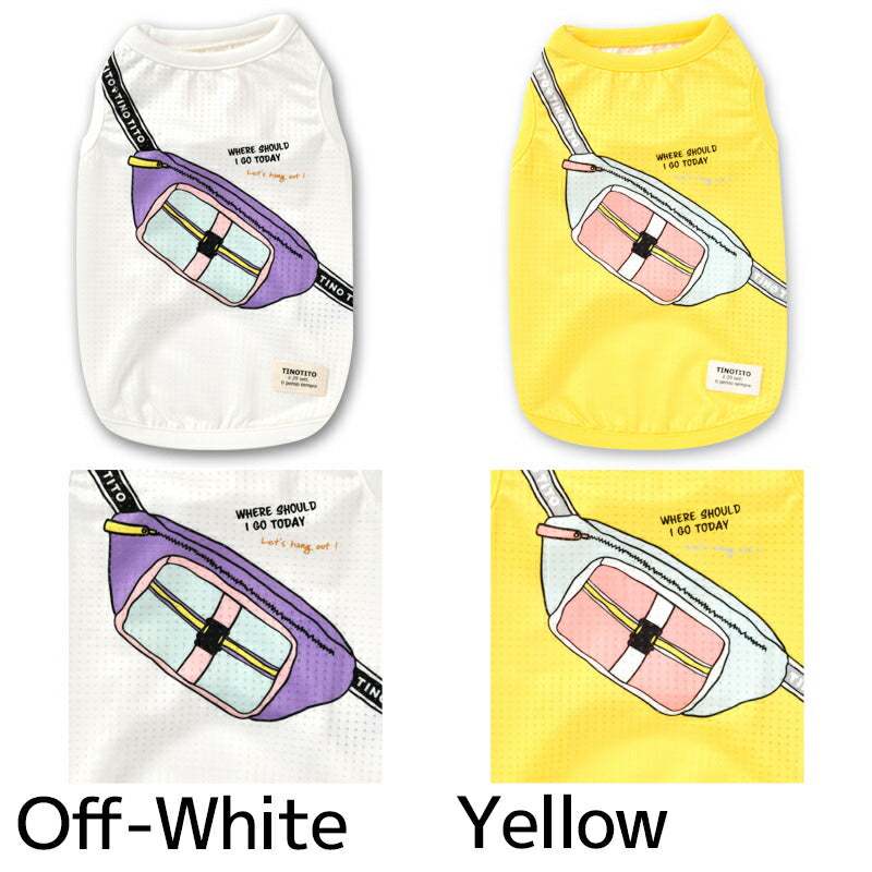 ショルダープリントタンク XS/S/M/L/XL/XXL TINOTITO -ティノティート- 犬服 ドッグウェア トイプードル チワワ ポメラニアン TT22SS tt161246-1