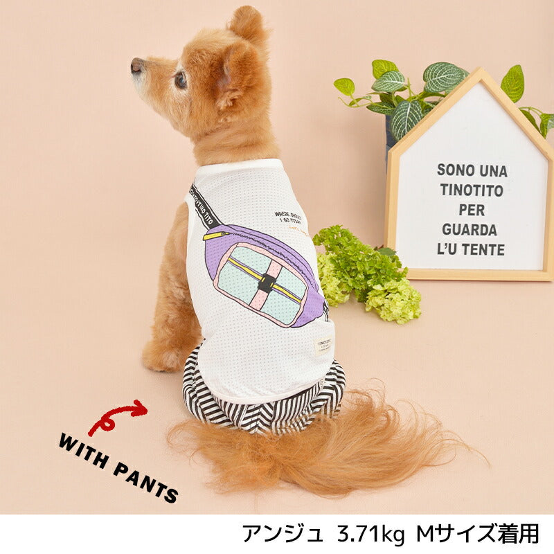 ショルダープリントタンク XS/S/M/L/XL/XXL TINOTITO -ティノティート- 犬服 ドッグウェア トイプードル チワワ ポメラニアン TT22SS tt161246-1