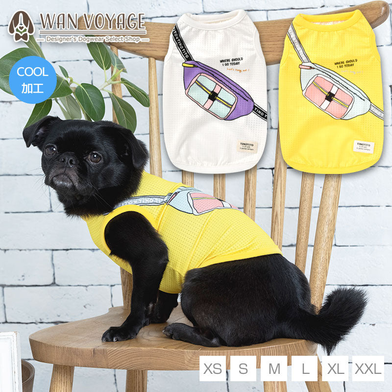 ショルダープリントタンク XS/S/M/L/XL/XXL TINOTITO -ティノティート- 犬服 ドッグウェア トイプードル チワワ ポメラニアン TT22SS tt161246-1