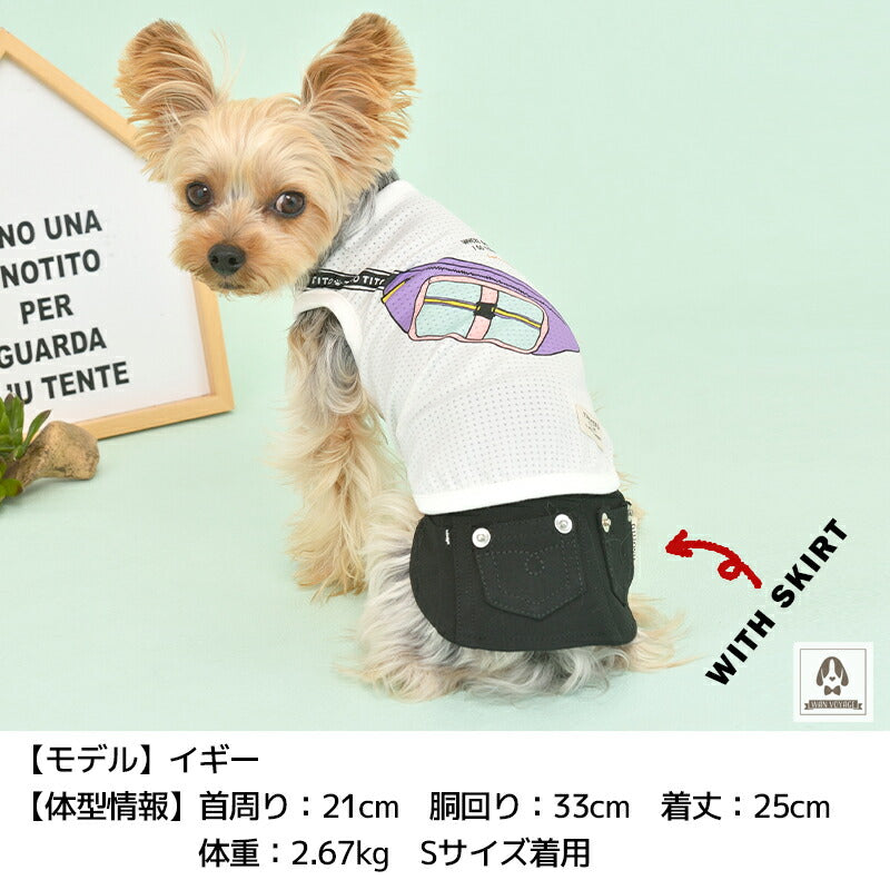 ショルダープリントタンク XS/S/M/L/XL/XXL TINOTITO -ティノティート- 犬服 ドッグウェア トイプードル チワワ ポメラニアン TT22SS tt161246-1
