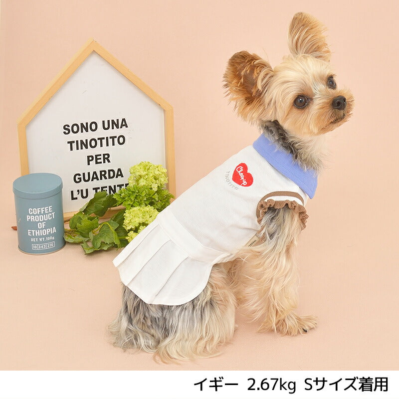 ポロシャツワンピ XS/S/M/L/XL/XXL TINOTITO -ティノティート- 犬服 ドッグウェア トイプードル チワワ ポメラニアン TT22SS tt164259-1