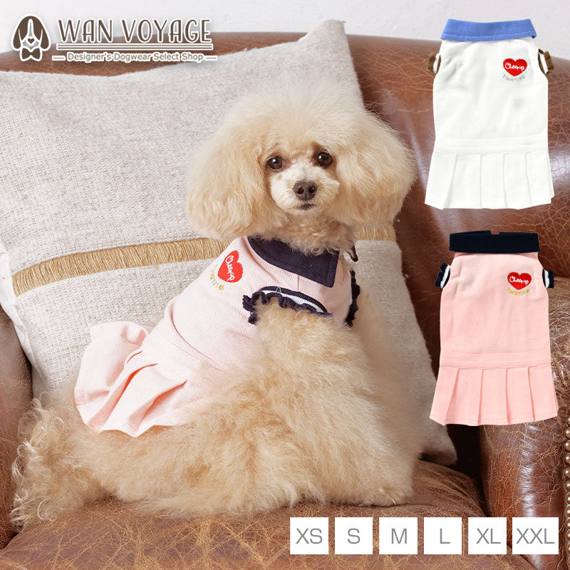 ポロシャツワンピ XS/S/M/L/XL/XXL TINOTITO -ティノティート- 犬服 ドッグウェア トイプードル チワワ ポメラニアン TT22SS tt164259-1