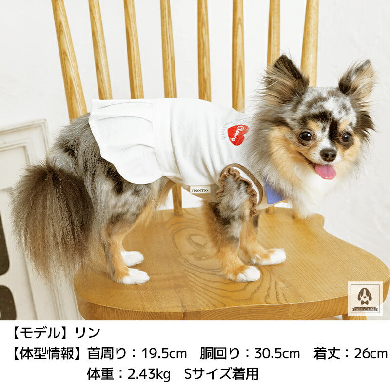 ポロシャツワンピ XS/S/M/L/XL/XXL TINOTITO -ティノティート- 犬服 ドッグウェア トイプードル チワワ ポメラニアン TT22SS tt164259-1