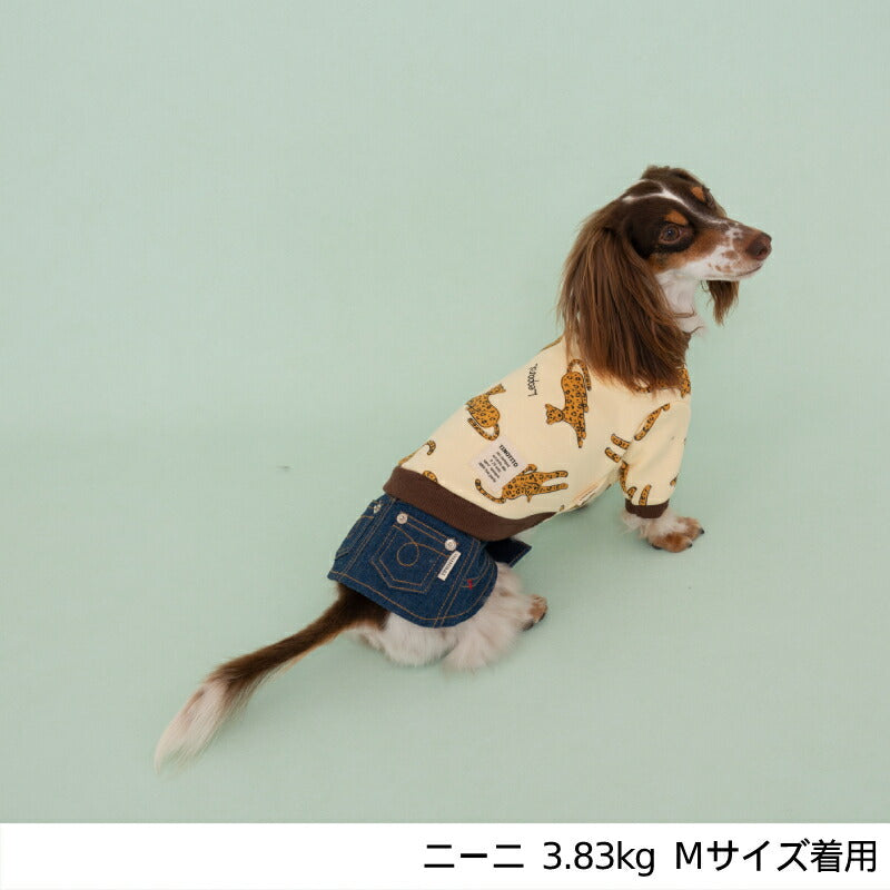 チーター柄トレーナー XS/S/M/L/XL/XXL TINOTITO -ティノティート- 犬服 ドッグウェア トイプードル チワワ ポメラニアン TT22AW tt162274-1
