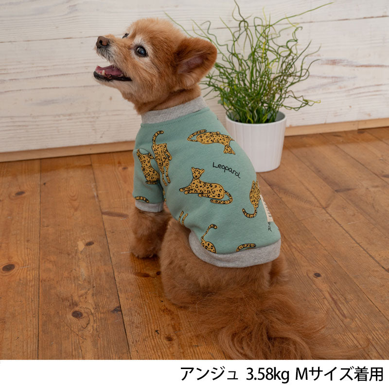 チーター柄トレーナー XS/S/M/L/XL/XXL TINOTITO -ティノティート- 犬服 ドッグウェア トイプードル チワワ ポメラニアン TT22AW tt162274-1