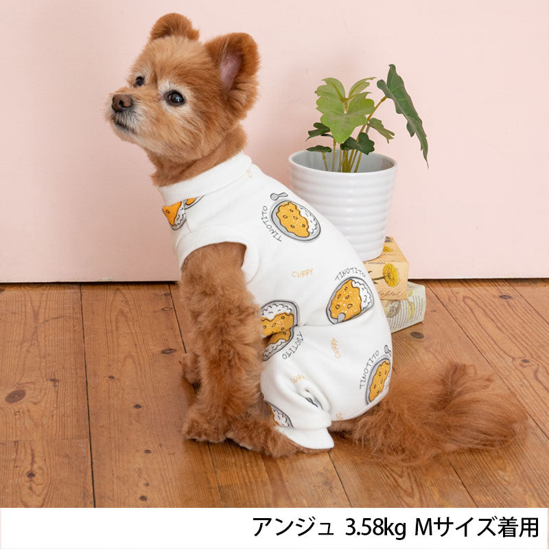 カリー柄オールインワン XS/S/M/L/XL/XXL TINOTITO -ティノティート- 犬服 ドッグウェア トイプードル チワワ ポメラニアン TT22AW tt163279-1