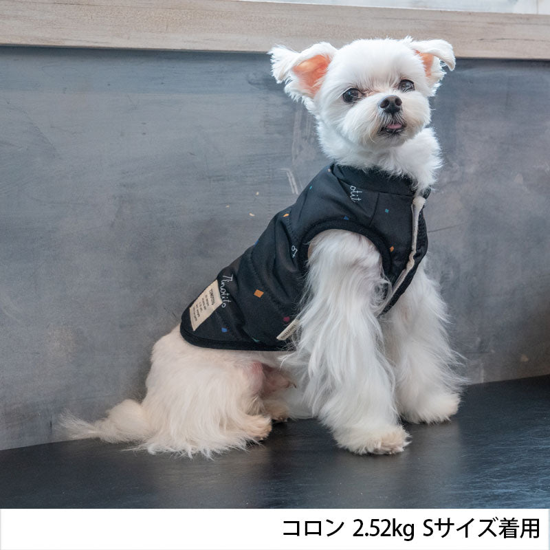 幾何学柄ふわふわコート XS/S/M/L/XL/XXL TINOTITO -ティノティート- 犬服 ドッグウェア トイプードル チワワ ポメラニアン TT22AW tt162283-1